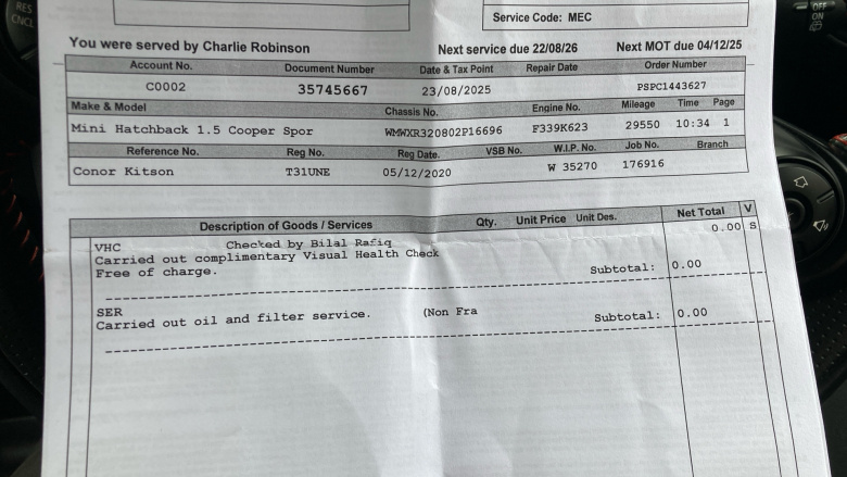 MINI Hatchback 1.5 Cooper Sport II 3dr Petrol Hatchback